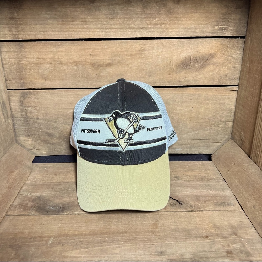 Pittsburgh Penguins Ball Cap/Hat By Reebok One Size Fits All. SnapBack Adj